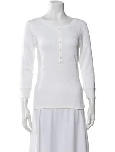 Pre-owned Ralph Lauren Crew Neck Long Sleeve Polo In Neutrals