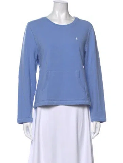 Pre-owned Ralph Lauren Crew Neck Long Sleeve Sweatshirt In Blue