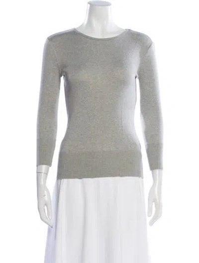 Pre-owned Ralph Lauren Crew Neck Long Sleeve Top In Neutral