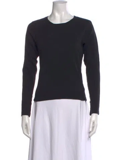 Pre-owned Ralph Lauren Crew Neck Long Sleeve T-shirt In Black