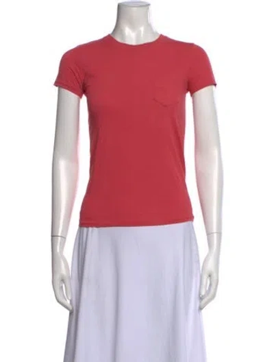 Pre-owned Ralph Lauren Crew Neck Short Sleeve T-shirt In Pink