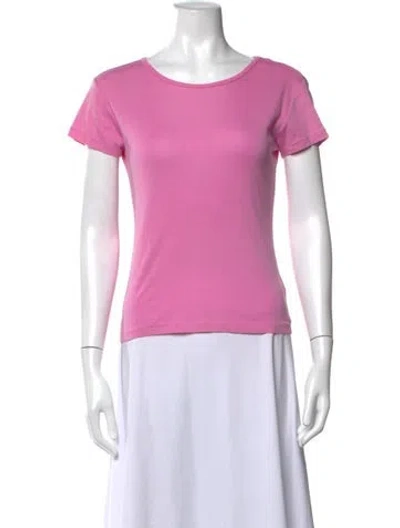 Pre-owned Ralph Lauren Crew Neck Short Sleeve T-shirt In Pink
