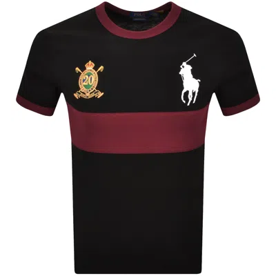 Ralph Lauren Crew Neck Slim Fit T Shirt Black In Multi