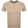 Ralph Lauren Crew Neck Slim Fit T Shirt Grey In Neutral