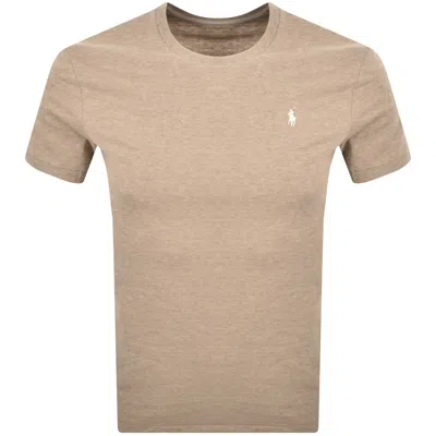 Ralph Lauren Crew Neck Slim Fit T Shirt Grey In Neutral
