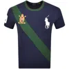 Ralph Lauren Crew Neck Slim Fit T Shirt Navy In Green