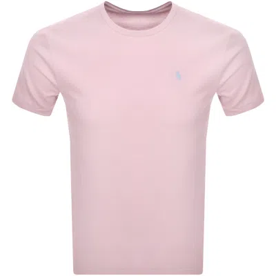Ralph Lauren Crew Neck Slim Fit T Shirt Pink