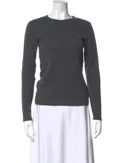Pre-owned Ralph Lauren Crew Neck Sweater In Grey