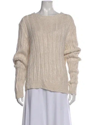 Pre-owned Ralph Lauren Crew Neck Sweater In Neutral