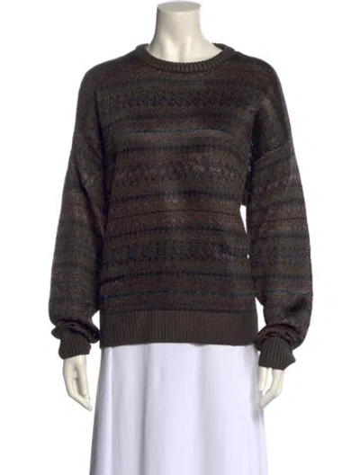 Pre-owned Ralph Lauren Crew Neck Sweater W/ Tags In Multi