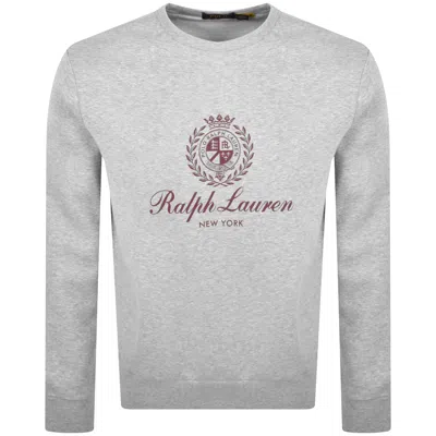 Ralph Lauren Crew Neck Sweatshirt Grey In Gray
