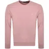 RALPH LAUREN RALPH LAUREN CREW NECK SWEATSHIRT PINK