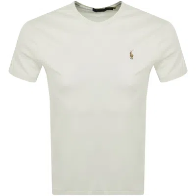 Ralph Lauren Crew Neck T Shirt Off White