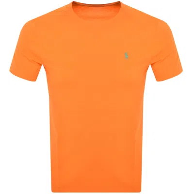 Polo Ralph Lauren Polo Pony-embroidered Cotton T-shirt In Orange
