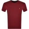 RALPH LAUREN RALPH LAUREN CREW NECK T SHIRT RED