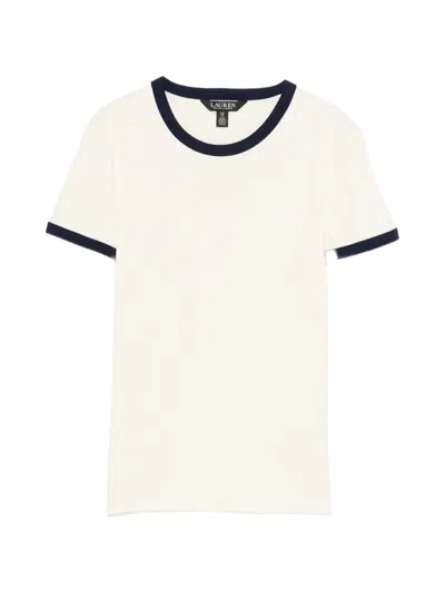 Ralph Lauren Crew-neck Trim T-shirt In White