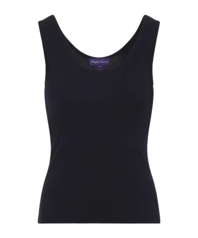 Ralph Lauren Crew Neck Vest In Blue