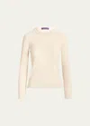 Polo Ralph Lauren Cashmere Crewneck Sweater In Butter