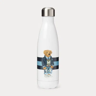 Ralph Lauren Cricket Polo Bear Water Bottle In White