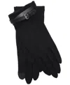 Ralph Lauren Criss Cross Belt Glove In Black
