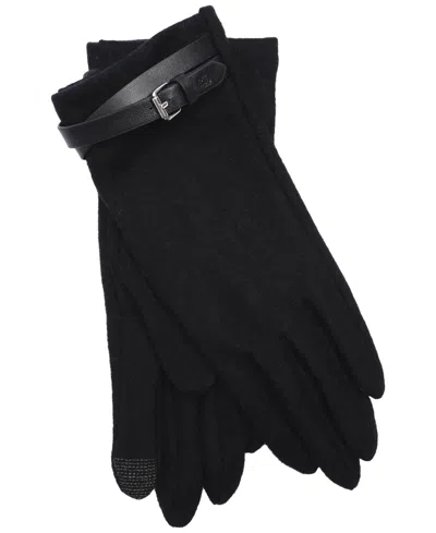 Ralph Lauren Criss Cross Belt Glove In Black