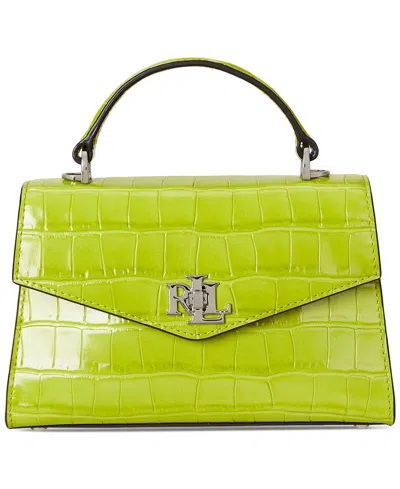 Ralph Lauren Crocodile-embossed Leather Small Farrah Satchel