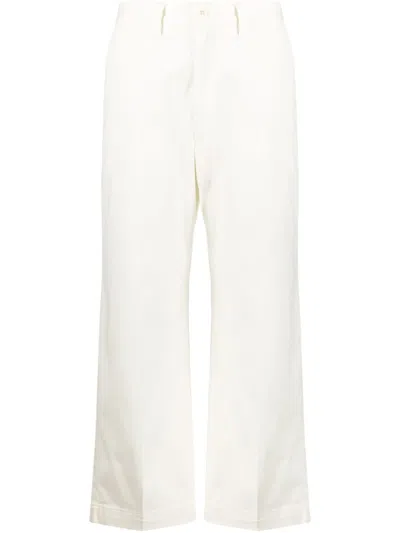 Ralph Lauren Cropped Flared Trousers In White