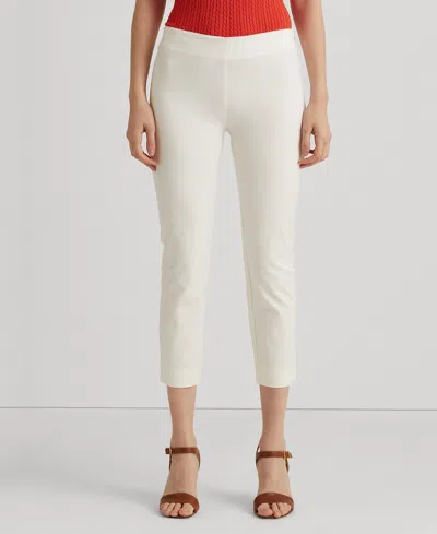 Ralph Lauren Cropped Skinny Pants In White