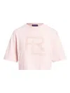 Ralph Lauren Cropped T-shirt In Pink