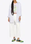 Ralph Lauren Cropped Wide-leg Pants In White