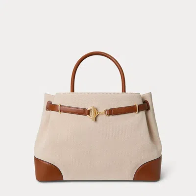 Ralph Lauren Cross-dyed Canvas Large Blaike Satchel