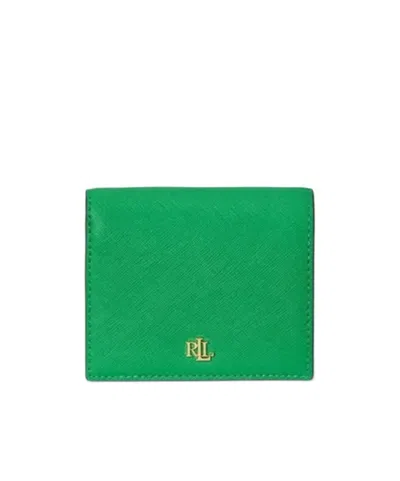 Ralph Lauren Cross Pattern Wallet In Purple