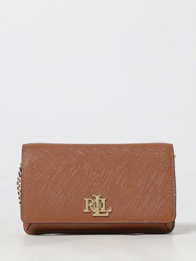 Ralph Lauren Crossbody Bag Lauren  Woman Color Leather In Brown
