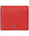 Ralph Lauren Crosshatch Leather Compact Wallet