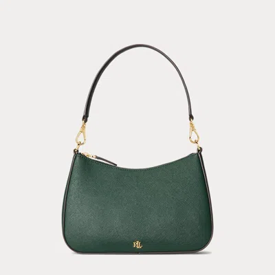 Ralph Lauren Crosshatch Leather Medium Danni Bag
