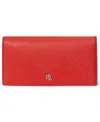 Ralph Lauren Crosshatch Leather Slim Snapped-closure Wallet