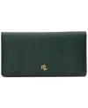 Ralph Lauren Crosshatch Leather Slim Snapped-closure Wallet