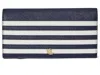 Ralph Lauren Striped Wallet In Blue