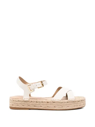 Ralph Lauren Cross-strap Espadrilles In Neutral