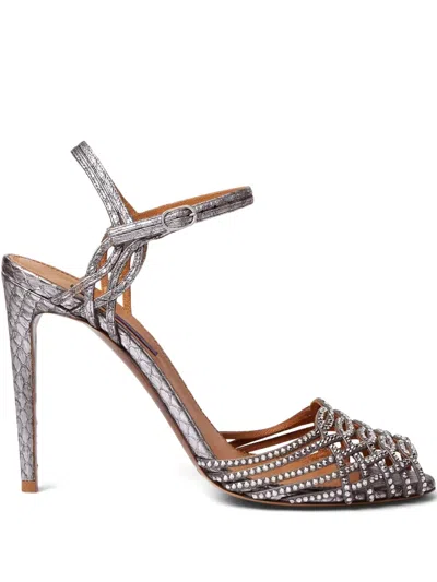 Ralph Lauren Crystal-embellished Sandals In Blue