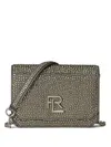 Polo Ralph Lauren Crystal-embellished Satin Bag In Grey