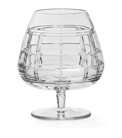 Polo Ralph Lauren Crystal Hudson Plaid Brandy Glass In Clear