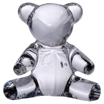 Pre-owned Ralph Lauren Crystal Teddy Bear Sculpture, Polo Bear 1990s In Gray
