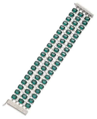 Ralph Lauren Cubic Zirconia And Epoxy Tennis Flex Bracelet In Multi