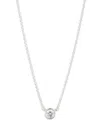 Ralph Lauren Cubic Zirconia Pendant Necklace In Blue