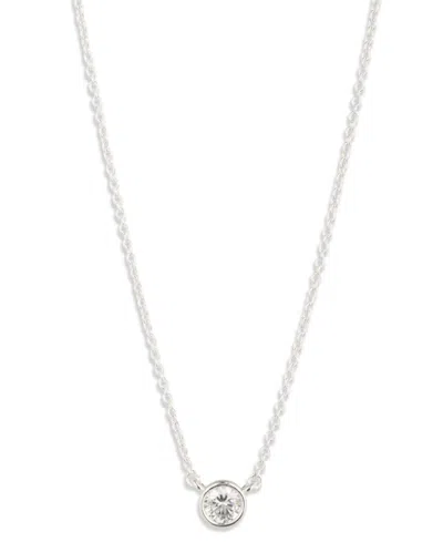 Ralph Lauren Cubic Zirconia Pendant Necklace In Blue