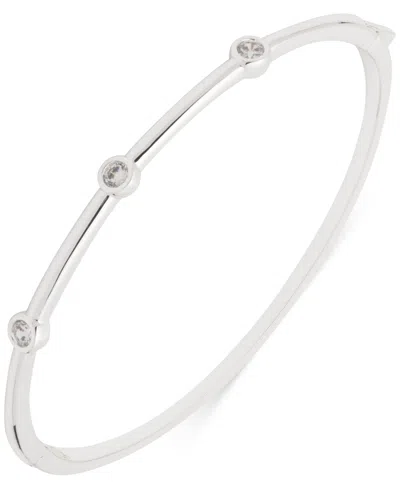 Ralph Lauren Cubic Zirconia Scatter Hinge Bangle Bracelet In White