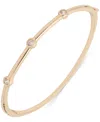 Ralph Lauren Cubic Zirconia Scatter Hinge Bangle Bracelet In Gold