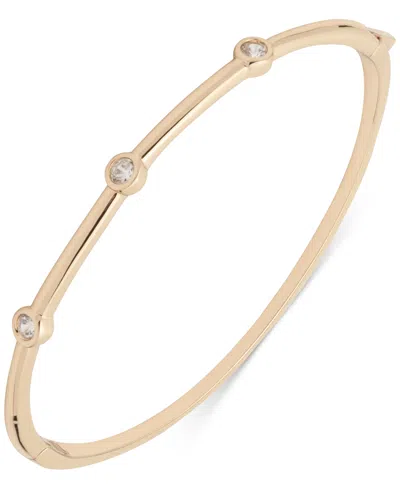 Ralph Lauren Cubic Zirconia Scatter Hinge Bangle Bracelet In Gold
