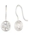 Ralph Lauren Cubic Zirconia Silver-tone Drop Earrings (also In Gold-tone) In Silver